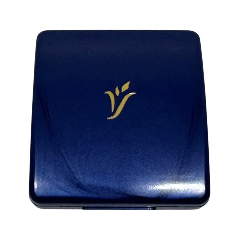 VTG Cornsilk Pressed Powder No Color Natural Matte Blue Compact Makeup 1999 NOS
